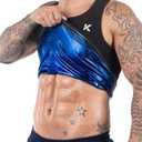 Kewlioo Men's Heat Trapping Pullover Sweat Enhancing Vest - Sauna Suit Shirt Compression Vest Shapewear Top for Gym Exercise 2XL/3XL