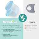 Welnove Pinky Toe Separator,Toe Spacer, Bunion Corrector for Women,Preventing Rubbing & Relieve Pressure, 12PCS, Blue