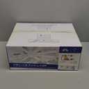 42 Inch Black Ceiling Fans with Lights and Remote/App Control, Flush Mount Ceiling Fan With RGB Dimmable Light, Noiseless Modern Small Ceiling Fan For Bedroom Indoor/Outdoor