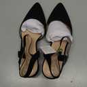 Mysoft Women's Pumps 2 Inch Chunky Block Heel Pointed Toe Ankle Strap Slingback Wedding Party Dress Shoes (8.5, Black Nubuck)