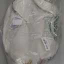 Oval Cute Bear Nursery Storage Basket With A Waterproof PE Coating, Foldable Large Canvas Laundry Hamper, Barrel Shaped Decorative Storage Baskets Suitable For Bathroom and Bedroom (White)