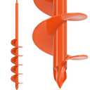 Upgraded Auger Drill Bit for Planting 4 X 32 Inch Garden Soil Auger Bit for Hole Digger Post Hole Auger for Plantings Bulb, Plants, Flower, Building Fences- Fit 3/8" Hex Drill