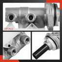 A-Premium Brake Master Cylinder with Reservoir and Sensor Compatible with Toyota Vehicles - Corolla 2009-2013, Matrix 2009-2013 - Replace# 4720102591, 4720102593