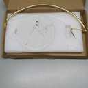 Livabber Banana Holder with Marble Base, Metal Banana Hanger Modern Tree Stand with Hook, Stylish Banana Keeper Fresh Fruit Storage Organizer Freestanding for Kitchen Countertop (Gold, Single Hook)