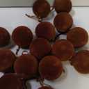 Liliful 15 Pcs Velvet Christmas Balls Bulk Flocked Christmas Tree Ball Ornaments Plastic Xmas Decorative Hanging Ornaments(Brown,3.15 Inch)