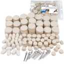 Felt Polishing Buffing Wheel 145Pcs Wool Felt Polishing Pad Wheel Professional Accessories, Point & Mandrel 1/8" Shank Kit for Dremel Rotary Tools