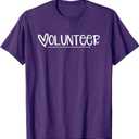 Cute Volunteer Shirt - Love Volunteering T-Shirt, Size Small