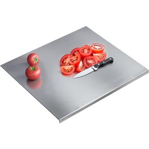 304 Stainless Steel Cutting Board – Stainless Steel Kitchen Chopping Boards Non-Slip, Dishwasher Safe – Ideal for Meat, Vegetables, Fruits, Bread & Baking – Commercial & Home Use (23.6 * 19.6in)