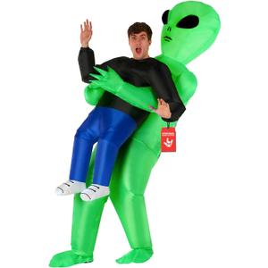 Morph Alien Costume, Inflatable Blow Up Alien Costumes Adult, Halloween Costumes for Adults, Halloween Costume for Men