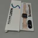 Smart Watch for Women Men Fitness: Smart Watch for iPhone&Android Bluetooth Call with SpO2 Sleep Heart Rate Monitor,IP68,Fitness Tracker with 120+Sport,Reloj Inteligente 30 Day+Battery Life, 2 Bands (Gold-Pink)