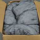 WEOAVRY Outdoor Wicker Patio Bench seat Cushions, Durable Anti-Slip Waterproof Garden Thick Bench Cushions for Outdoor Indoor Furniture Dark Gray.