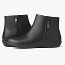 Women's Ankle Boots Flat Booties Ruched Casual Short Boots Arch Support Comfortable Walking Boots for Women, Size 6