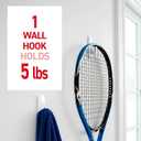Command 5 lb Large Utility Hooks, 7 Hooks and 12 Strips, Damage-Free Hanging Wall Hook with Adhesive Strips, No Tools Required, Great for Home Kitchen Office Organization | 12-Strips, Organize, Damage-Free