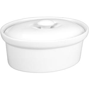 BIA Cordon Bleu 1.5-Quart Oval Covered Casserole Dish, White