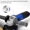 AVID POWER Angle Grinder, 7.5-Amp 4-1/2 inch Electric Grinder Power Tools with Grinding Wheels, Cutting Wheels, Flap Disc and Auxiliary Handle for Cutting, Grinding, Polishing and Rust Removal - Blue