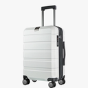 KROSER Hardside Expandable Carry On Luggage with Spinner Wheels & Built-in TSA Lock, Durable Suitcase Rolling Luggage with USB Port, Carry-On 20-Inch, White