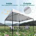 NINAT 10x10ft Canopy Replacement Top Pop Up Tent Cover Roof with Air Vent, Waterproof for Outdoor Garden Patio Pavilion Sun Shade(Top Only) White