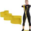 THERABAND CLX Resistance Band with Loops, 5-Foot Non-Latex Exercise Band for Mobility, Rehab, Stretching & Home Workouts, Color-Coded Resistance Levels (Level 1 / Light - Yellow)