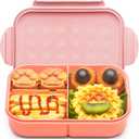 MISS BIG Bento Box for Kids,Bento Box & Lunch Box,Leakproof, No BPAs/Chemical Dyes,M/W, D/W & Fridge Safe,1150ml Large Lunch Box for School, Picnic, Travel (Pink)