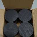 Furniture Risers Bed Risers Heavy Duty 1 inch, 2 inch, 3 inch, 4 inch Round Adjustable Bed Lifts Riser for Desk Legs Table Couch Sofa Chair Refrigerator Washing Machine (1 Inch, Black, 12 Pack )