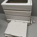 Narrow Storage Cabinet with Doors and Shelves Tall Skinny Bathroom Storage Kitchen Cabinet with Adjustable Shelf Cabinet Organizer Toilet Paper Storage Linen Closet 4 Layer (White)