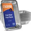 StackMan, Full Size Aluminum Pans, 21x13" 20 pack