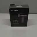 CONFU Ionic Blow Dryer 1600W, Portable Lightweight Fast Drying Negative Ion Hairdryer Blowdryer, 3 Heat Settings & Infinity Speed, with Diffuser and Concentrator Nozzle for Home & Travel (Grey)