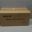 Ruckae 16oz 10 Pack Juice Bottles, Glass Bottles with Lids, Smoothie Cup Lids and Straws, Water Bottle Mason Jar Drinking Glasses for Juicing, Smoothies, Kombucha
