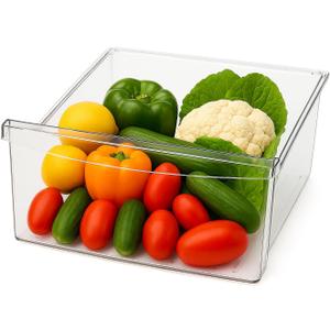 Smart Choice 241969607 Crisper Drawer Bin for Refrigerator Freezer - Clear, Frigidaire Drawer Replacement for 241969601 241969602 241969603 241969606, Fits Select Refrigerator Models