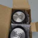 Lonffery Salt and Pepper Shakers Set, Salt Containers for Gifts, Kitchen Decor with Stainless Steel and Glass Bottle, Set of 2