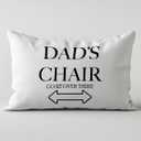 Funny Dad Pillow Covers 12x20, Dad Daddy Gifts for Father's Day Birthday from Daughters Sons, Father Gifts Decorative Lumbar Pillow Covers for Bedroom Living Room Home
