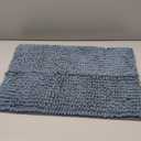 OLANLY Dog Door Mat for Muddy Paws 24x16, Ultra Absorbent Chenille Mud Doormat, Non-Slip Washable and Dirt Trapping Doormat for Indoor Entryway, Quick-Dry Indoor Pet Bed Mats for Dogs, Airy Blue