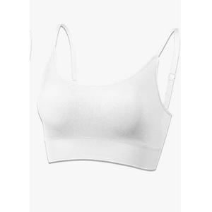 AMRIY Womens Sports Bra for Women Light Support Padded Workout Bra for Women Supportive Seamless Women's Wireless Yoga Bra, L