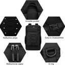 Asenlin Travel Backpack for Women Men,40L Extra Large Hiking Backpack 17 Inch Carry on Backpack Water Resistant for Casual Daypack Gym Backpack-Black Rope