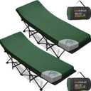 CYMULA Camping Cot Mattress 2in Memory Foam Sleeping Pad,Soft Warm Non-Slip Camping Mattress Topper with Retaining for Adults,Portable Roll up Pad for Travelonly Mattress