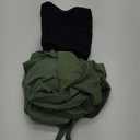Yonique Two Piece Blouson Tankini Swimsuits for Women Modest Bathing Suits Loose Fit Swimwear (20 Plus, Army Green)