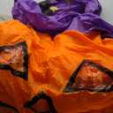 B&D 8FT Halloween Inflatable Outdoor Decoration Stacked Pumpkins with Witch’s Hat, Inflatable Halloween Decorations Blow up Pumpkin Built-in LEDs for Holiday Party Indoor Outdoor Yard Garden Lawn