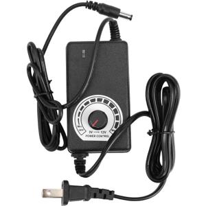 AC to DC Adapter 12V 2A Adjustable Power Supply Motor Speed Controller with US Plug For Electric Fan and Pump