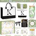 Awfrky Birthday Gifts for Women, Personalized Christmas Gift for Women, Monogrammed Initial Gift for Her Mom Grandma Teacher Wife Friend Daughter Sister Girlfriend, Get Well Thank you Gifts (K)
