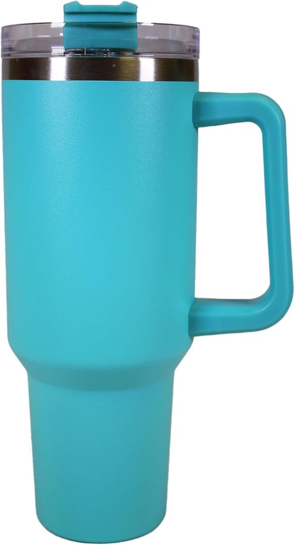 40oz Stainless Steel Tumblers with Straw (Cyanese)