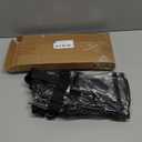 Busiuw Clear Bag for Stadium Events 12x12x6, Clear Bag Clear Tote Bag with Reinforced Straps for Sporting Events Travel (Black)