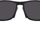 Trendy Black Square Polarized Unisex Sunglasses UV 400 Protection TR7515