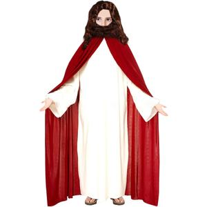 Jesus Saint Joseph Costume For Kids - Christmas Halloween Cosplay Party,With A Red Cloak