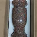 Granite Cemetery Vase for Grave Markers, Headstone Memorial Flower Holder