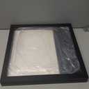 1 Pack T Shirt Display Frame, 13'' X 13'' Black Imitation Wood T Shirt Frame with 98% UV Protection Acrylic, 1" Depth of Usable Space Shadow Box, Display Case for Shirts, Jerseys, Memorabilia