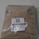 H.VERSAILTEX Linen Curtains Flax Linen Blended Curtain Panels for Living Room/Bedroom Semi Sheer Privacy Curtains 96 inch Length 2 Panels Set Nickel Grommet Window Drapes, Taffy