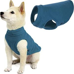 Gooby Boys X-Small Length (7 Inch) Stretch Fleece, Steel Blue, X-Small Length 7 US