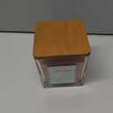 Candle Wood Collection, 15 oz, 1 Wooden Wick, Pink Prosecco, Square Glass Jar Candle