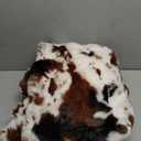 RYNGHIPY Faux Fur Blanket for Couch Cozy Fluffy Plush Bubble Bed Blanket Thick and Warm Throw Blanket for Sofa Bedroom Living Room Cow Print Blankets (Cow-Brown, 51''x63'')