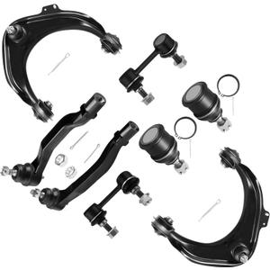 SCITOO 8pcs Front Suspension Kit Upper Control Arm Lower Ball Joints Outer Tie Rods Sway Bars Fit for Honda for Accord 1998 1999 2000 2001 2002 for Acura TL CL 1999-2003 K9643 K90340 K620285